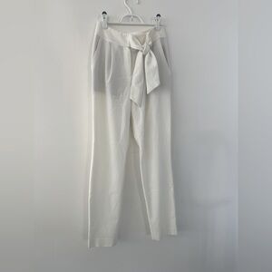 Intermix white tie waist pant size P